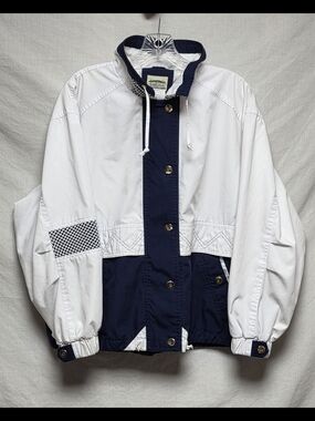 Vintage 2 Tone Nautical Windbreaker Jacket